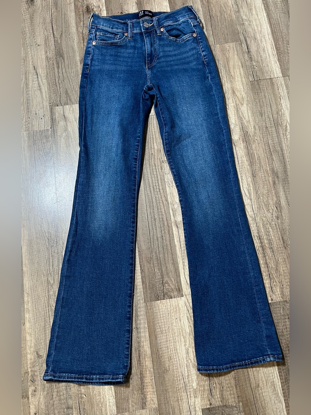 Gap Denim Universal Baby Boot Jeans - Size 0/25R - Blue Wash - Picture 7 of 17